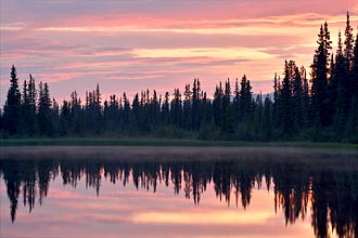 Sunset at Unnamed Lake near Salmo Lake