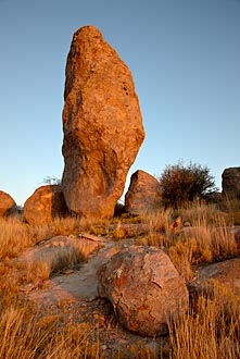 Boulder At Sunset