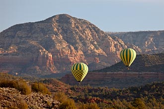 Balloons And Red Rocks