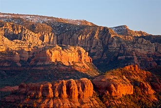 Red Cliffs At Sunset