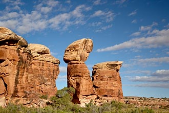 Rock Formation And Clouds